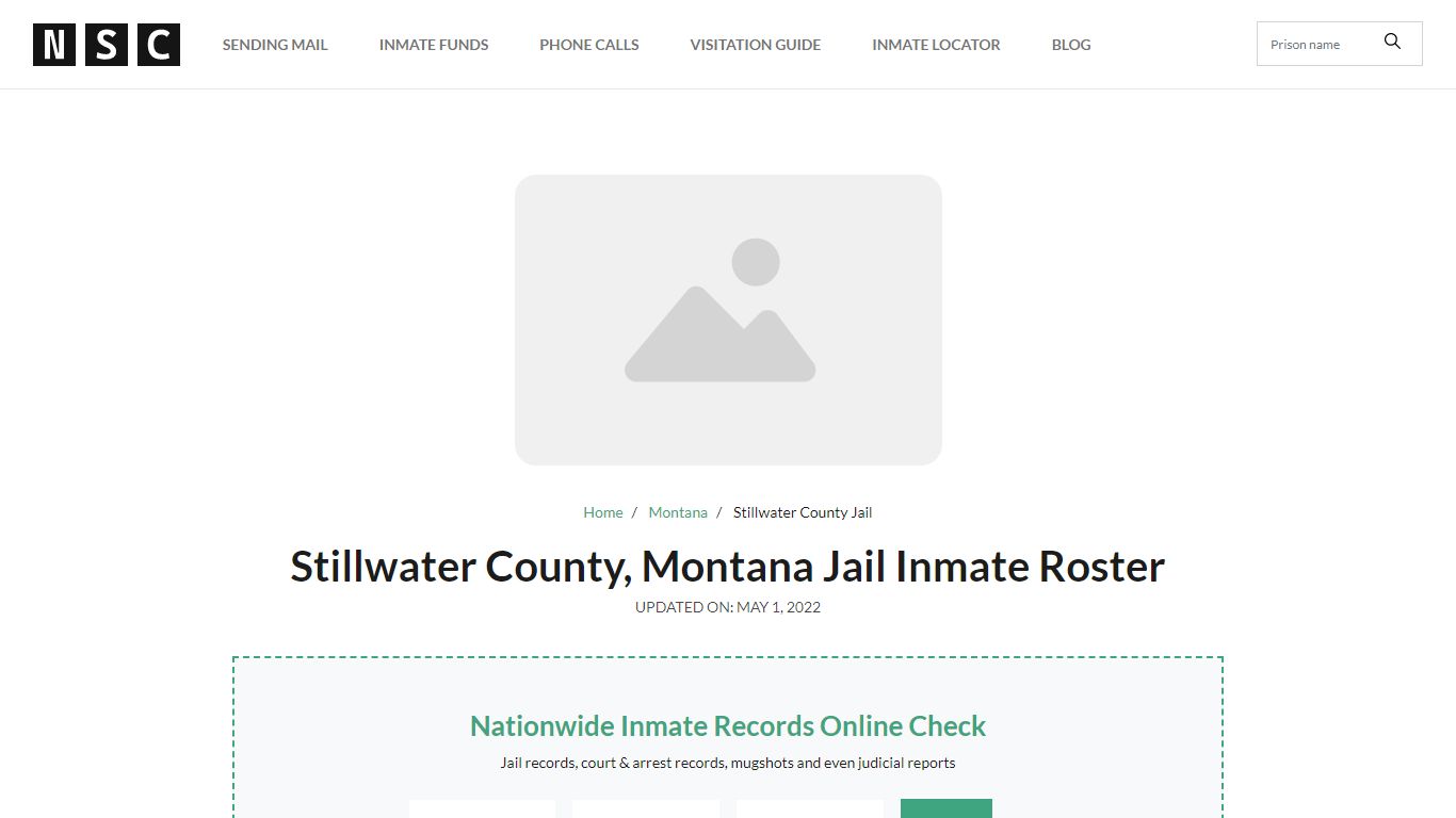 Stillwater County, Montana Jail Inmate List